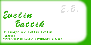 evelin battik business card